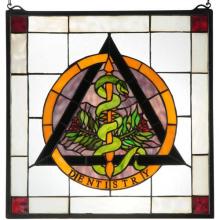  77820 - 18"W X 18"H Dentistry Stained Glass Window
