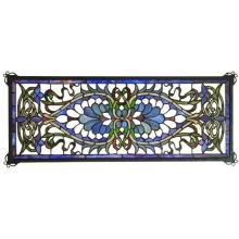  78104 - 29"W X 11"H Antoinette Transom Stained Glass Window