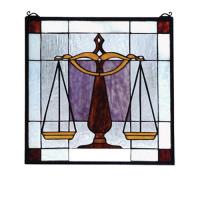  81551 - 18"W X 18"H Judicial Stained Glass Window