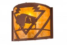  81571 - 12" Wide Lone Buffalo Wall Sconce