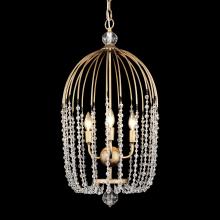  343F03HG - Voliere 3-Lt Crystal Tall Pendant - Havana Gold