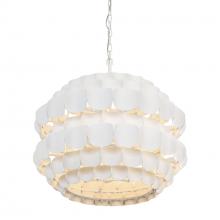  382P06MW - Swoon 6-Lt Pendant - Matte White