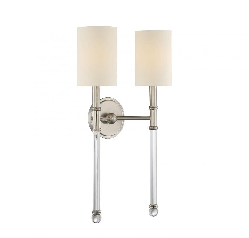 Fremont 2-Light Wall Sconce in Satin Nickel