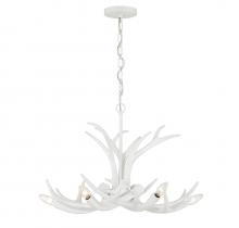  1-1761-6-80 - Daniels 6-Light Chandelier in Matte White