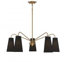  1-1786-5-322 - Edgewood 5-Light Chandelier in Warm Brass