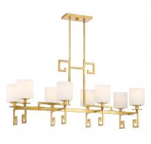  1-2305-8-260 - Quatrain 8-Light Linear Chandelier in True Gold