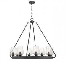  1-3394-8-89 - Carlton 8-Light Chandelier in Matte Black