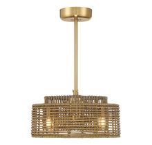  20-FD-155-322 - Ferndale 4-Light Fan D'Lier in Warm Brass