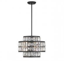  7-9044-3-89 - Renzo 3-Light Pendant in Matte Black