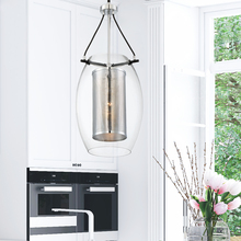 Savoy House 7-9063-1-67 - Dunbar 1-Light Pendant in Matte Black with Polished Chrome Accents
