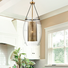 Savoy House 7-9063-1-95 - Dunbar 1-Light Pendant in Warm Brass with Bronze Accents