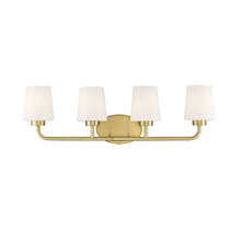 Savoy House 8-4090-4-322 - Capra 4-Light Bathroom Vanity Light in Warm Brass
