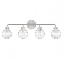  8-4300-4-SN - Mason 4-Light Bathroom Vanity Light in Satin Nickel