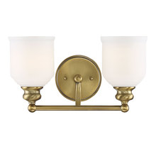 Savoy House 8-6836-2-322 - Melrose 2-Light Bathroom Vanity Light in Warm Brass