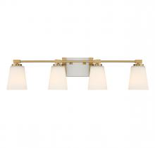  8-6901-4-322 - Darby 4-Light Bathroom Vanity Light in Warm Brass