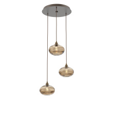 Hammerton CHB0036-03-FB-OB-C01-E2 - Coppa Round 3pc Multi-Pendant