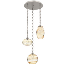 Hammerton CNB0048-03-BS-OA-CH1-E2 - Misto Round 3pc Multi-Pendant with Chain