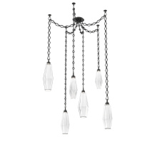 Hammerton SNB0049-06-MB-RC-CH1-L1 - Aalto Multi Light Pendant Multi Port Canopy Matte Black