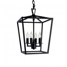  1080-MB-NG - Cage Pendant Light - Matte Black