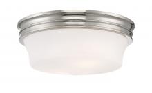  5912-PN-MO - Galen Glass Flush Mount Ceiling Light - Polished Nickel