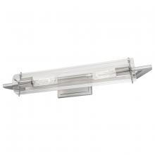  8145-BN-CL - Faceted Sconce Vanity Light - Brushed Nickel