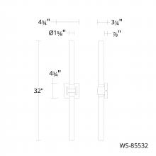  WS-85532-27-BN - Ripple Bath & Wall Sconce