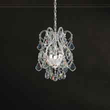 Schonbek 1870 6809-40H - Olde World 4 Light 120V Mini Pendant in Polished Silver with Clear Heritage Handcut Crystal