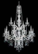  1308-40H - Arlington 15 Light 120V Chandelier in Polished Silver with Clear Heritage Handcut Crystal