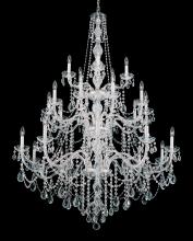  1310-40H - Arlington 25 Light 120V Chandelier in Polished Silver with Clear Heritage Handcut Crystal