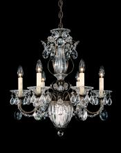  1246-23 - Bagatelle 7 Light 120V Chandelier in Etruscan Gold with Clear Heritage Handcut Crystal