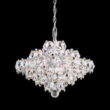  BN1016N-401O - Baronet 8 Light 120V Pendant in Polished Stainless Steel with Clear Optic Crystal