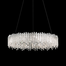  MX8349N-401O - Chatter 18 Light 120V Pendant in Polished Stainless Steel with Clear Optic Crystal
