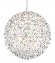  DV1212O - Da Vinci 12 Light 120V Pendant in Polished Stainless Steel with Clear Optic Crystal