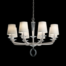  MA1008N-48O - Emilea 8 Light 120V Chandelier in Antique Silver with Clear Optic Crystal
