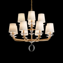 MA1012N-23O - Emilea 12 Light 120V Chandelier in Etruscan Gold with Clear Optic Crystal