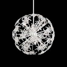  DN1024N-306R - Esteracae 6 Light 120V Pendant in White Luster with Clear Radiance Crystal