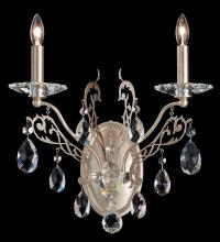  FE7002N-23H - Filigrae 2 Light 120V Wall Sconce in Etruscan Gold with Clear Heritage Handcut Crystal