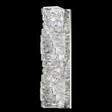  STW120N-SS1S - Glissando 18in LED 120V Wall Sconce in Stainless Steel with Clear Crystals from Swarovski