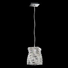  STW510N-SS1S - Glissando 12in LED 120V Mini Pendant in Stainless Steel with Clear Crystals from Swarovski