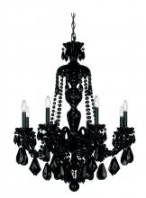  5737CL - Hamilton 8 Light 120V Chandelier in Polished Silver with Clear Heritage Handcut Crystal