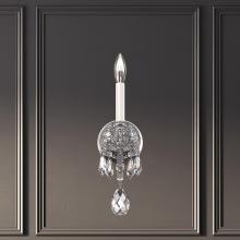  HA5801N-40H - Hamilton Nouveau 1 Light 120V Wall Sconce in Polished Silver with Clear Heritage Handcut Crystal