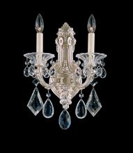  5070-23 - La Scala 2 Light 120V Wall Sconce in Etruscan Gold with Clear Heritage Handcut Crystal