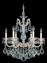  5072-22 - La Scala 6 Light 120V Chandelier in Heirloom Gold with Clear Heritage Handcut Crystal