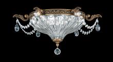  5633-76H - Milano 2 Light 120V Flush Mount in Heirloom Bronze with Clear Heritage Handcut Crystal