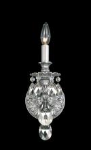  5641-76H - Milano 1 Light 120V Wall Sconce in Heirloom Bronze with Clear Heritage Handcut Crystal
