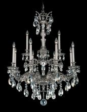  5683-76H - Milano 12 Light 120V Chandelier in Heirloom Bronze with Clear Heritage Handcut Crystal