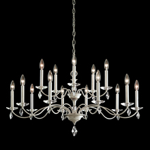  MD1015N-48H - Modique 15 Light 120V Chandelier in Antique Silver with Clear Heritage Handcut Crystal