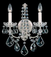  3651-40H - New Orleans 2 Light 120V Wall Sconce in Polished Silver with Clear Heritage Handcut Crystal