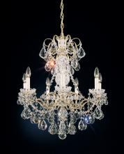  3656-48H - New Orleans 7 Light 120V Chandelier in Antique Silver with Clear Heritage Handcut Crystal
