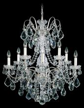  3657-48H - New Orleans 10 Light 120V Chandelier in Antique Silver with Clear Heritage Handcut Crystal